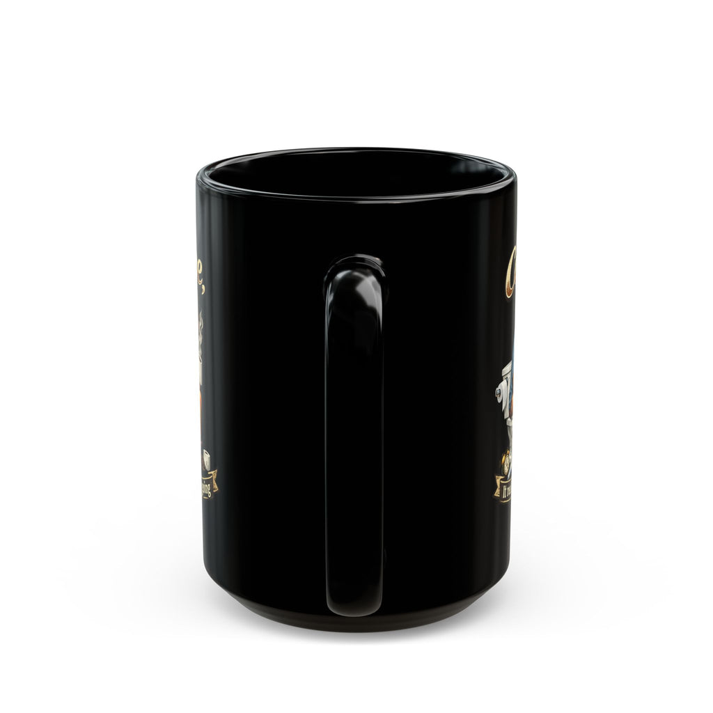 Coffee It Really Gets You Going Mug | Black Ceramic Coffee Mug