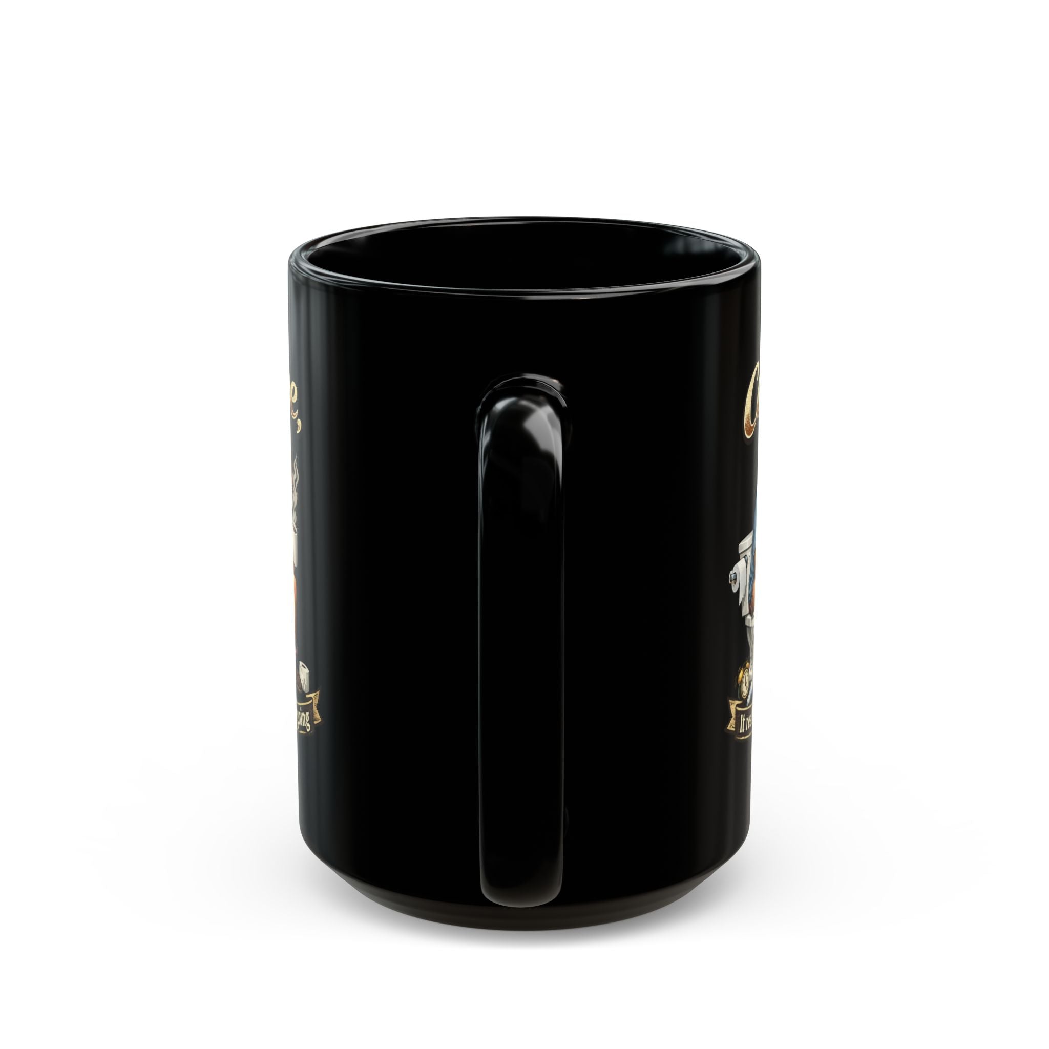 Coffee It Really Gets You Going Mug | Black Ceramic Coffee Mug