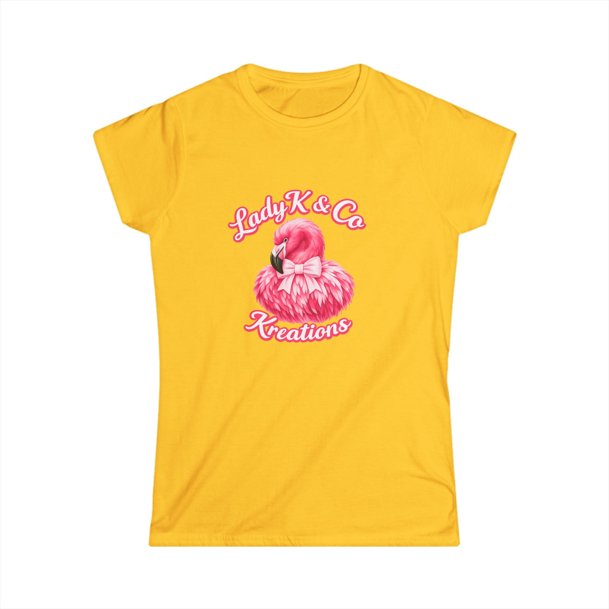 Pink Flamingo Lady K & Co Kreations Front