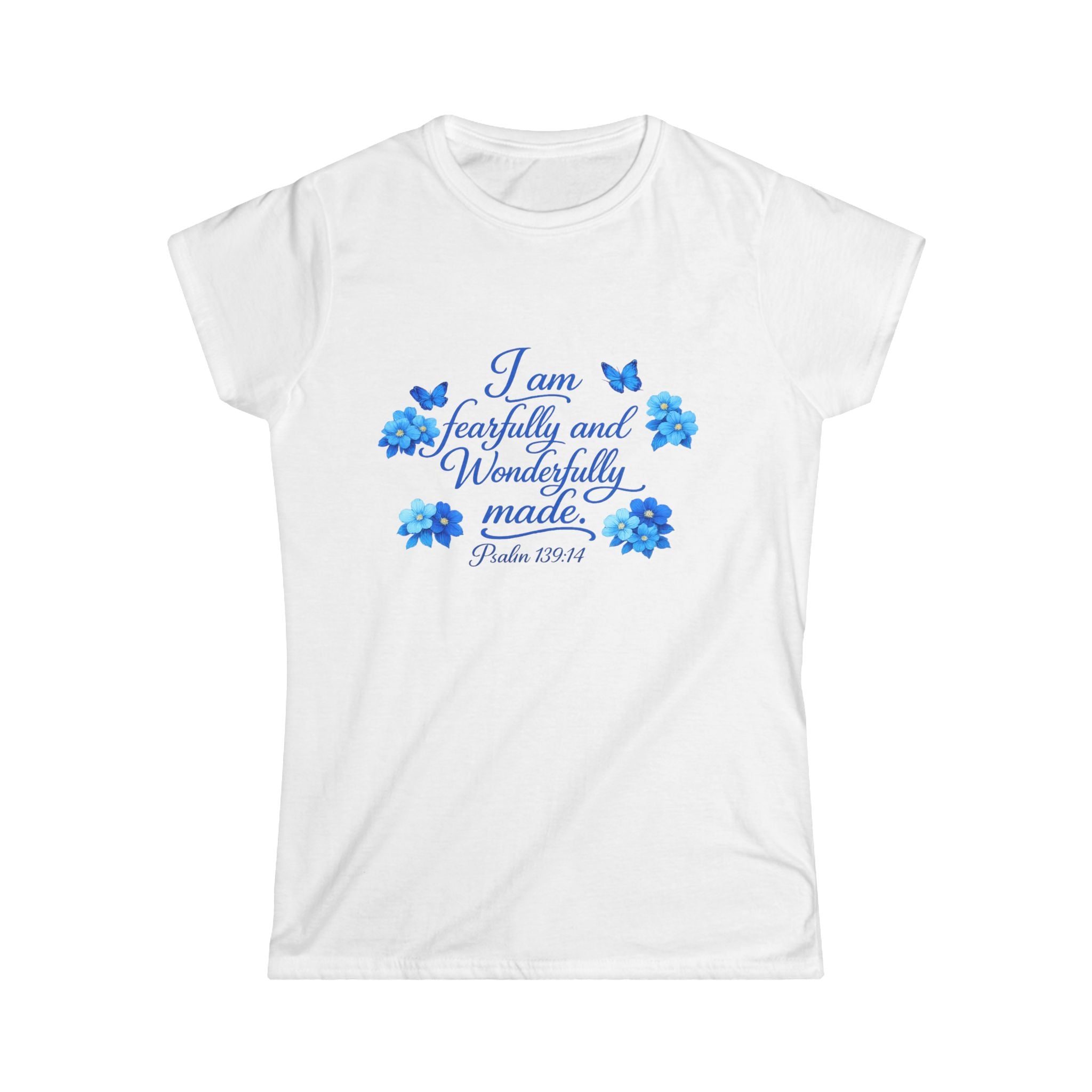 I Am Fearfully and Wonderfully Made Tee — Inspirational Christian Women's T-Shirt (Psalm 139:14)