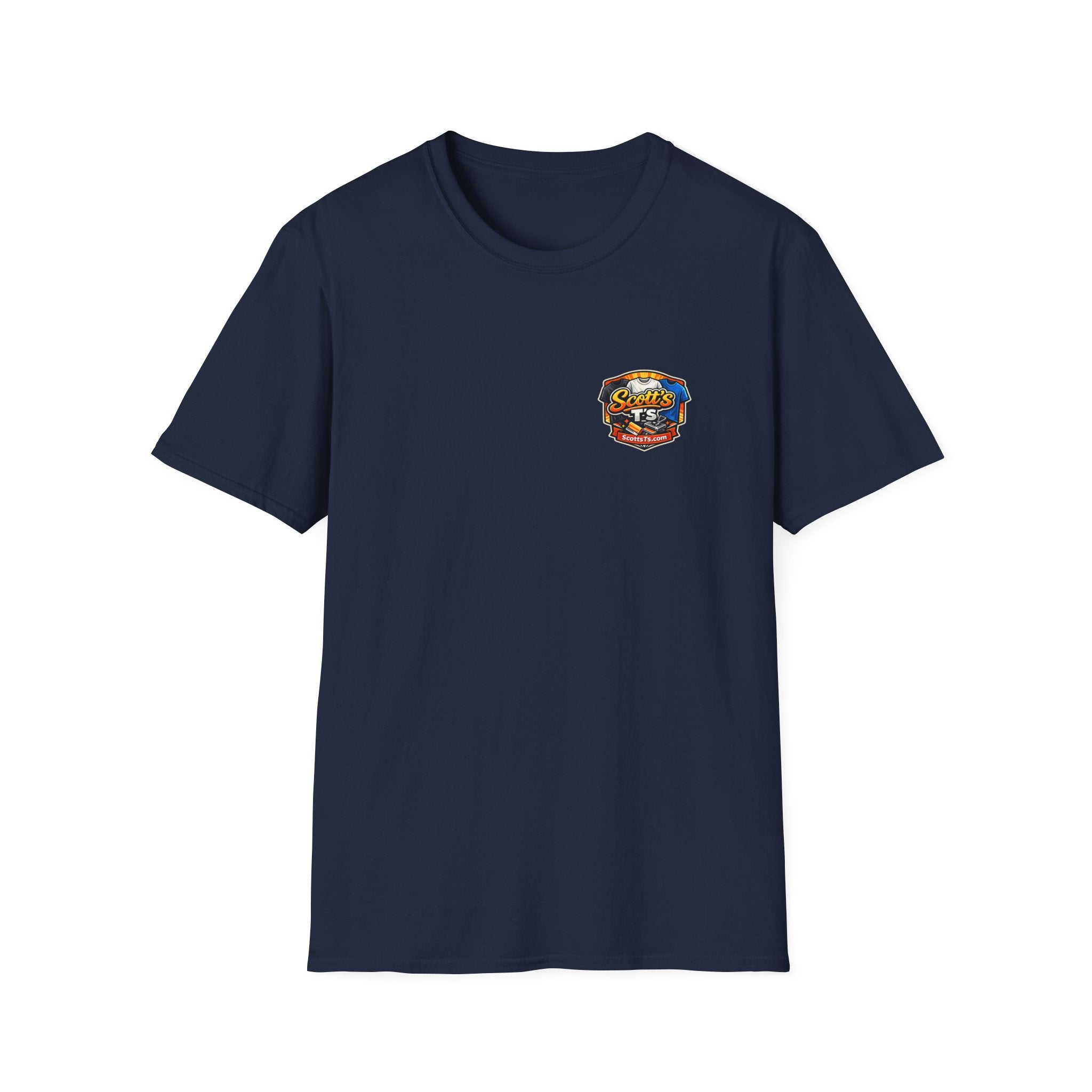Patriotic T-Shirt — "The Land of the Free Because of the Brave" Eagle & Soldier Design