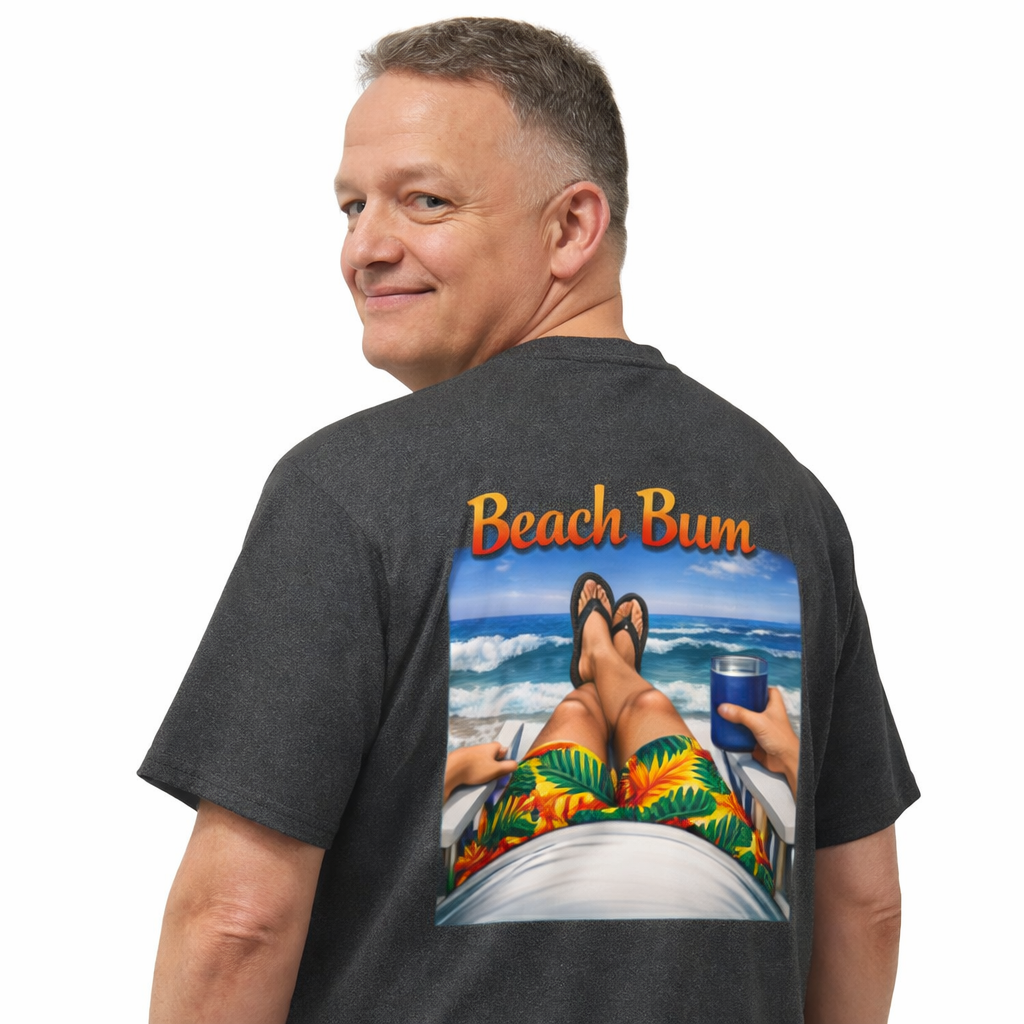 Beach Bum T-Shirt — Relaxed Beach Vibes Graphic Tee