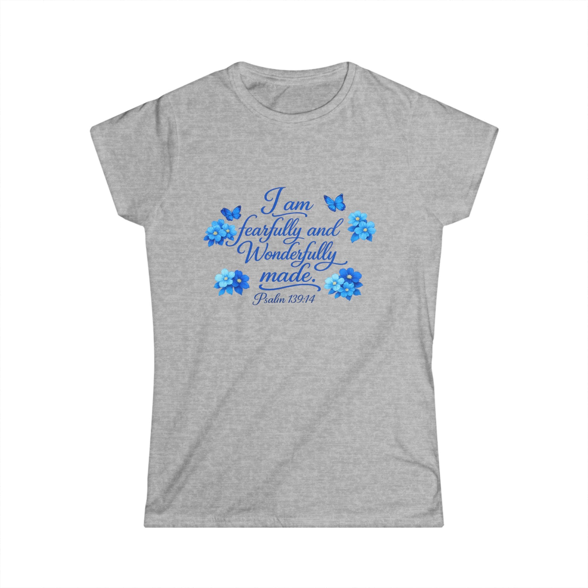 I Am Fearfully and Wonderfully Made Tee — Inspirational Christian Women's T-Shirt (Psalm 139:14)