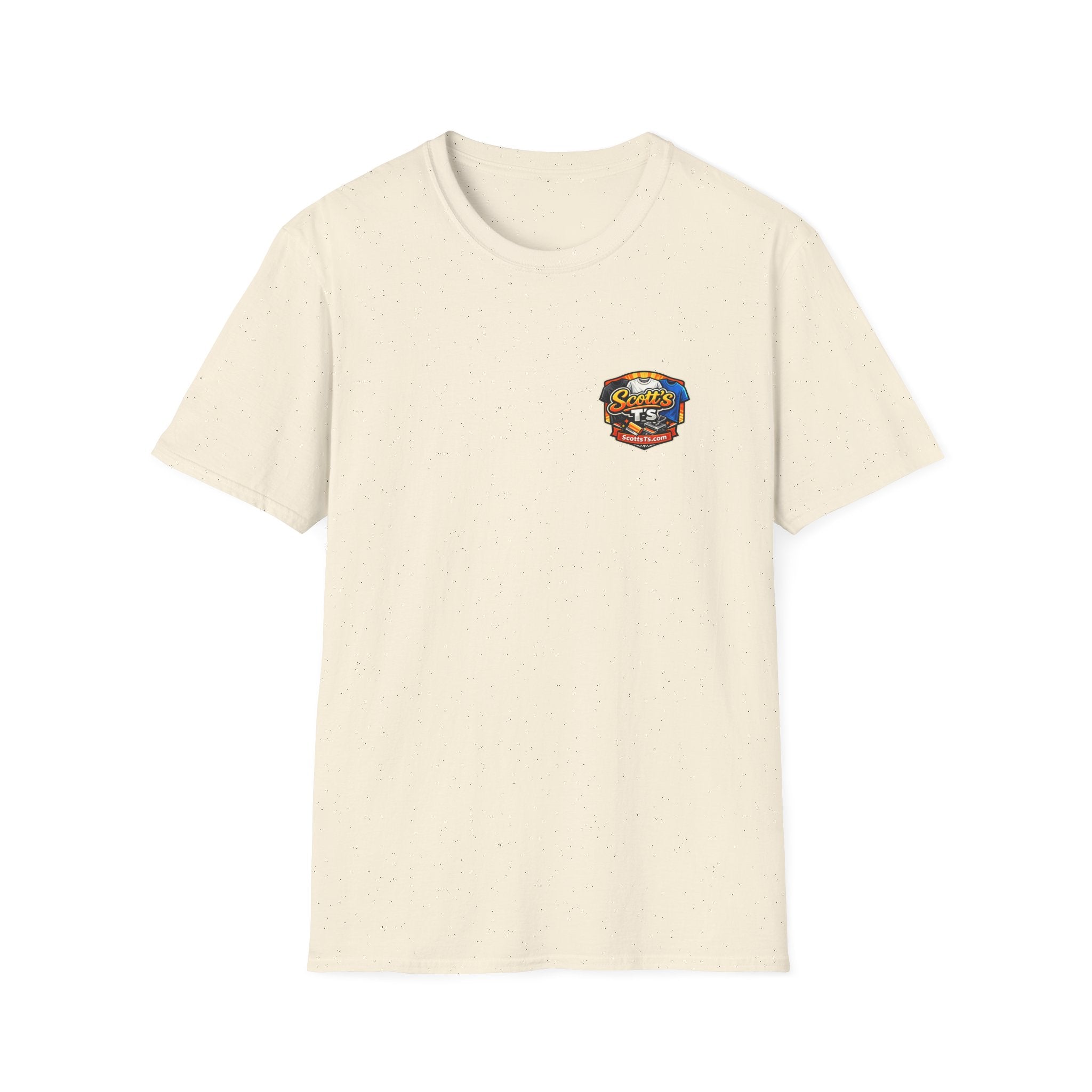 Patriotic T-Shirt — "The Land of the Free Because of the Brave" Eagle & Soldier Design
