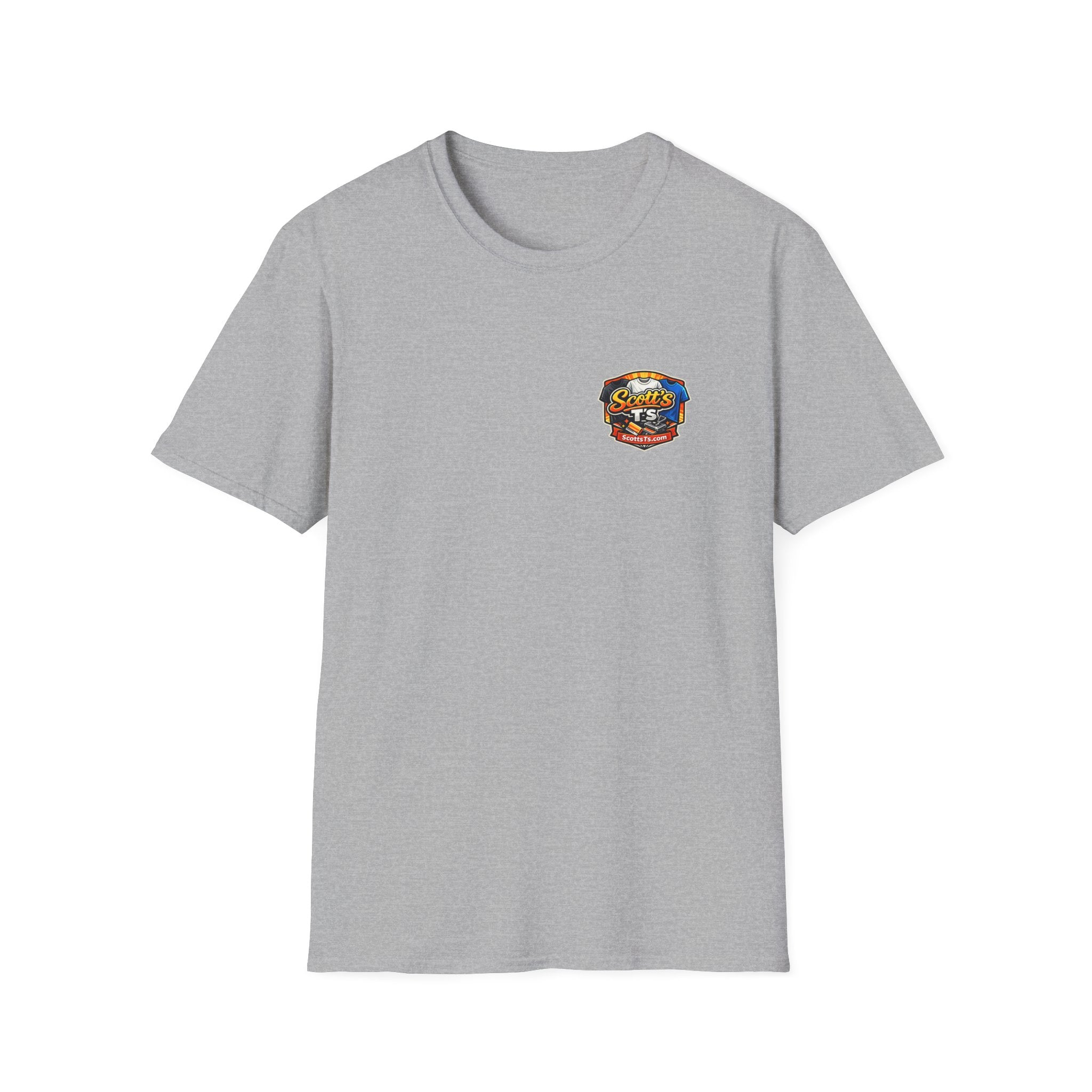 Patriotic T-Shirt — "The Land of the Free Because of the Brave" Eagle & Soldier Design