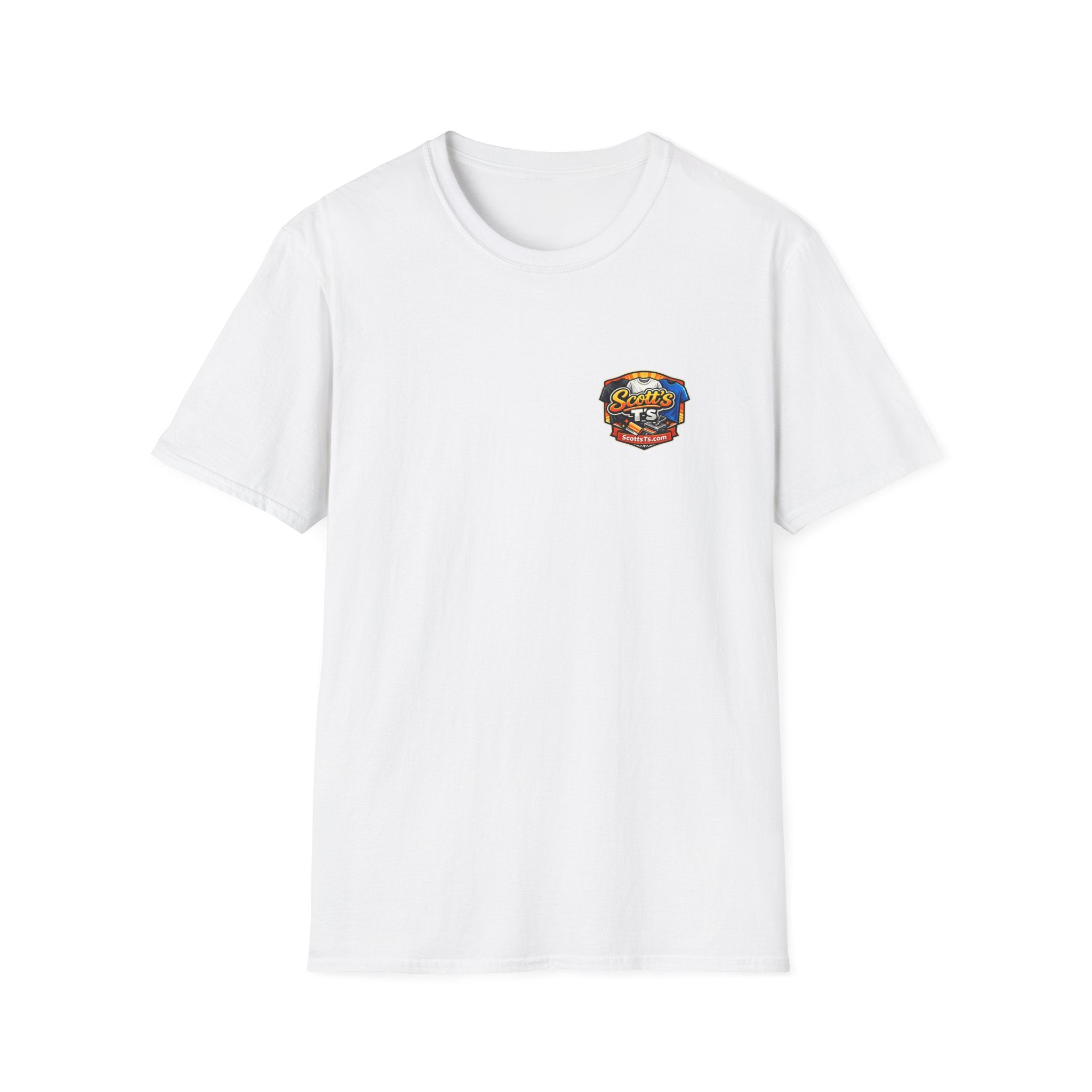 Patriotic T-Shirt — "The Land of the Free Because of the Brave" Eagle & Soldier Design