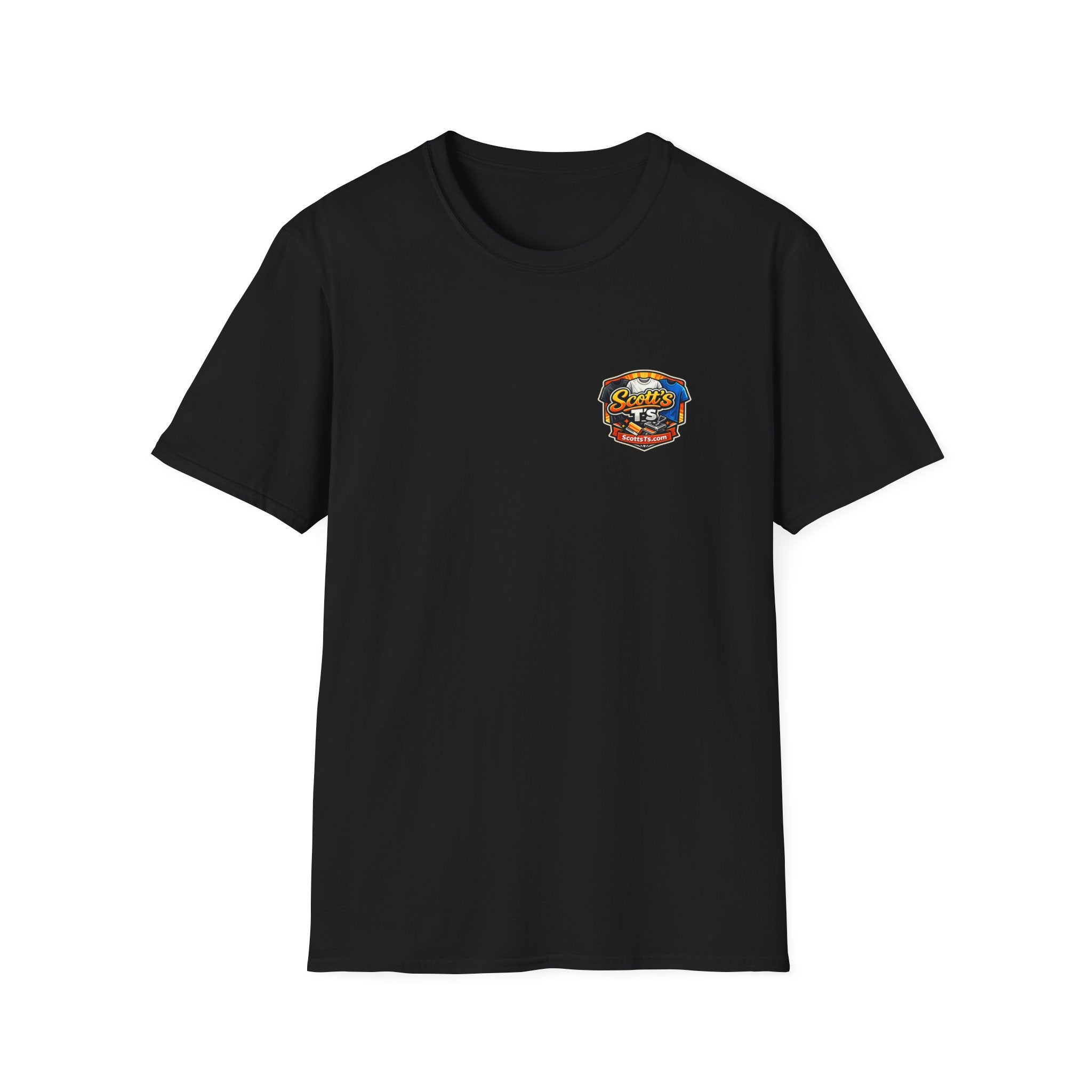 Patriotic T-Shirt — "The Land of the Free Because of the Brave" Eagle & Soldier Design