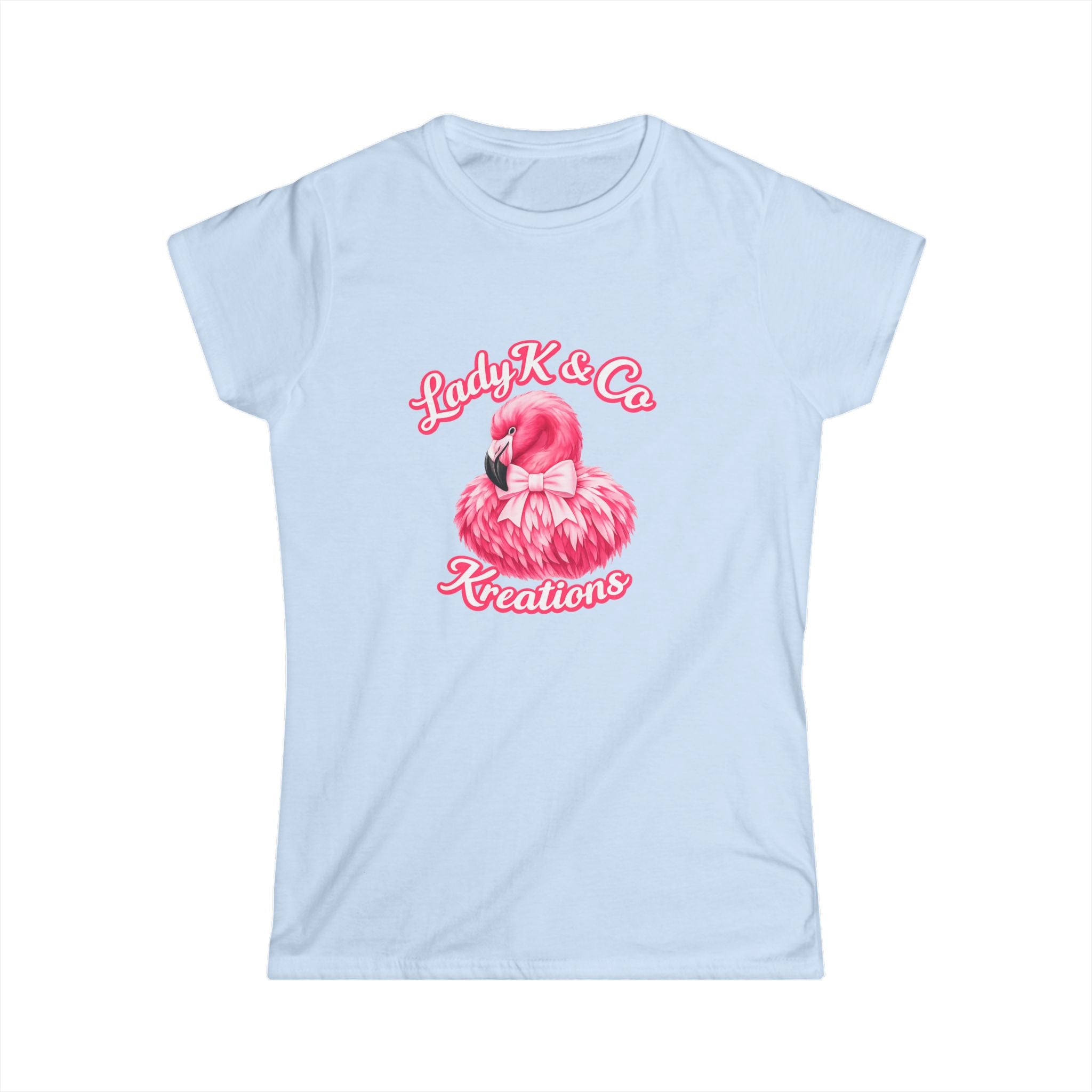 Pink Flamingo Lady K & Co Kreations Front