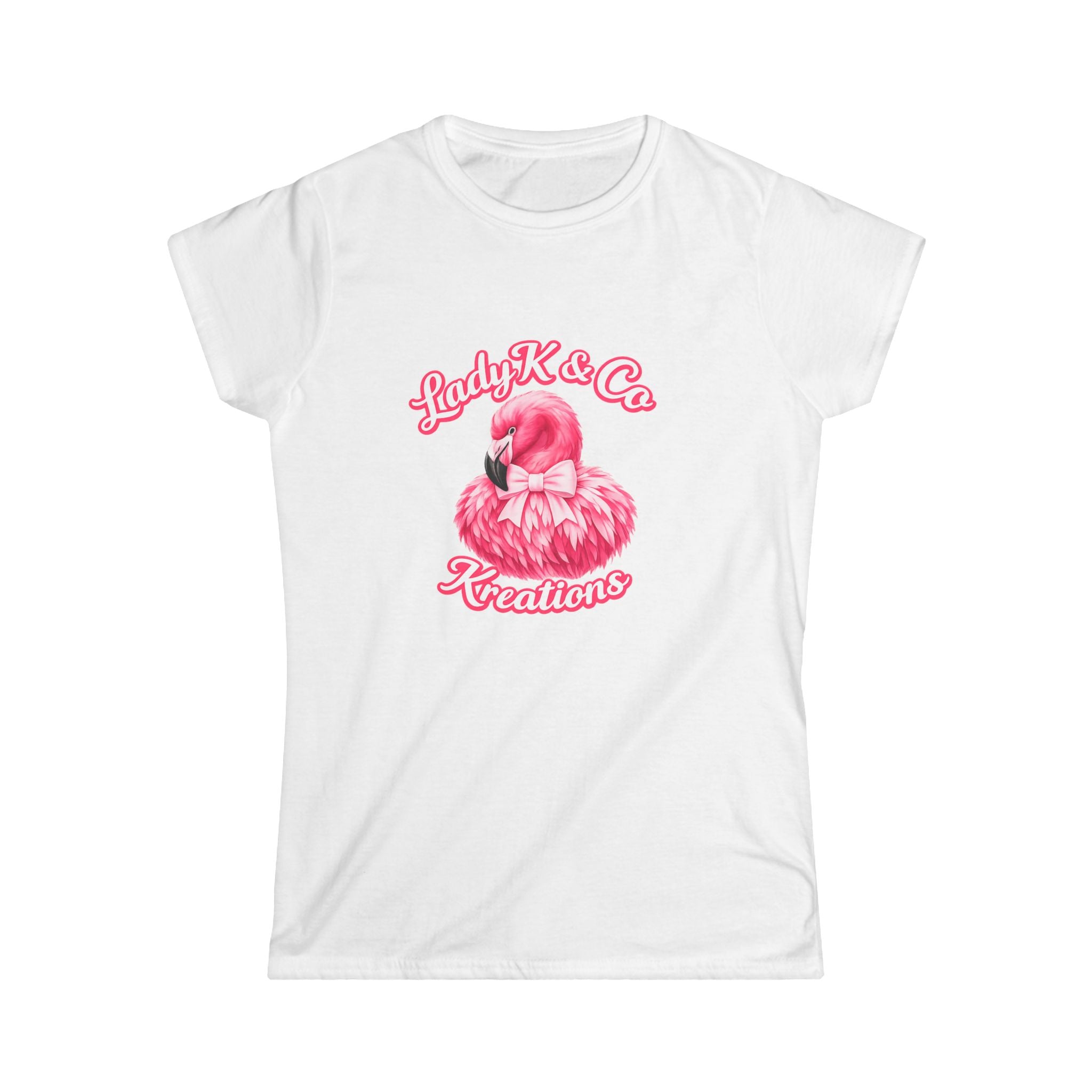 Pink Flamingo Lady K & Co Kreations Front