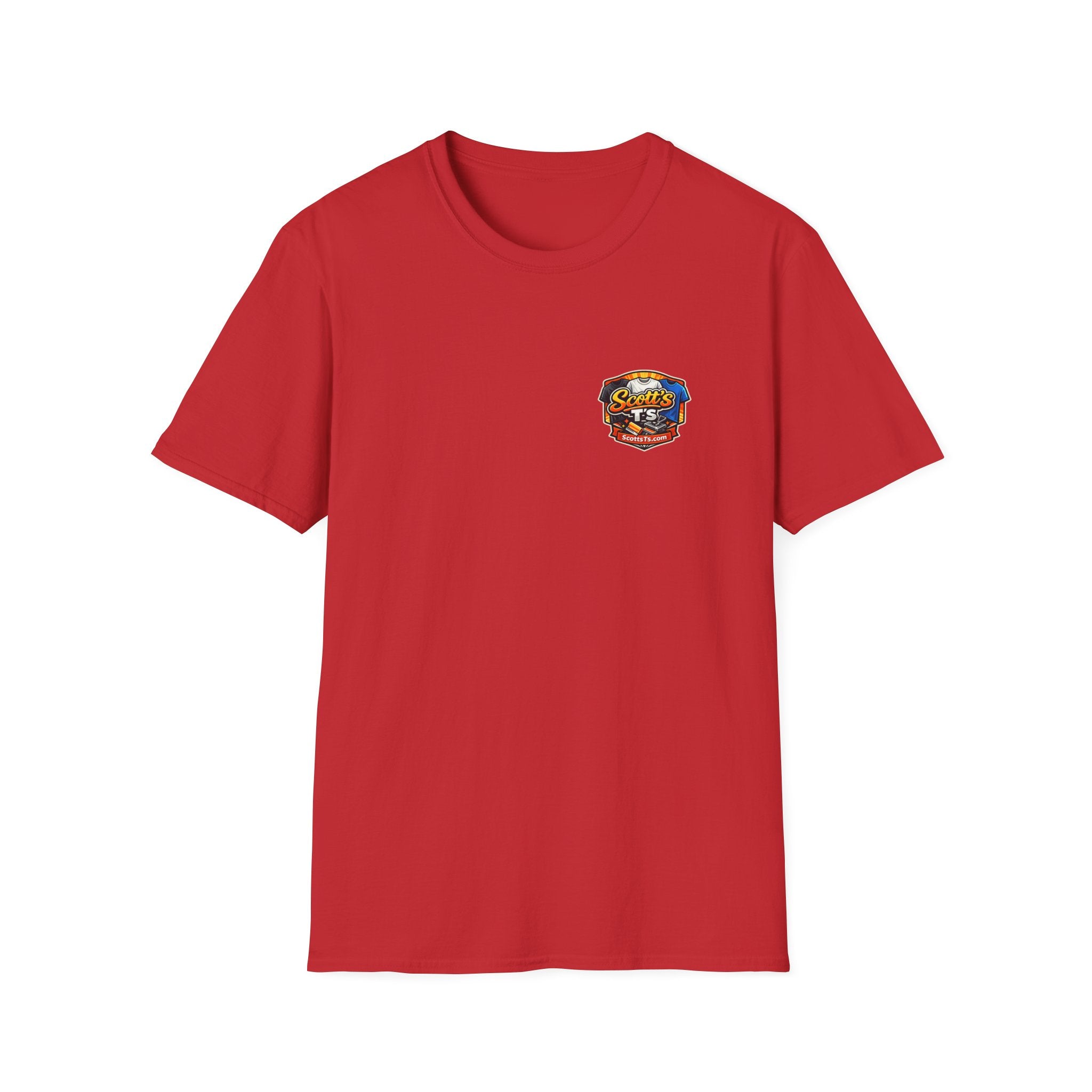 Patriotic T-Shirt — "The Land of the Free Because of the Brave" Eagle & Soldier Design