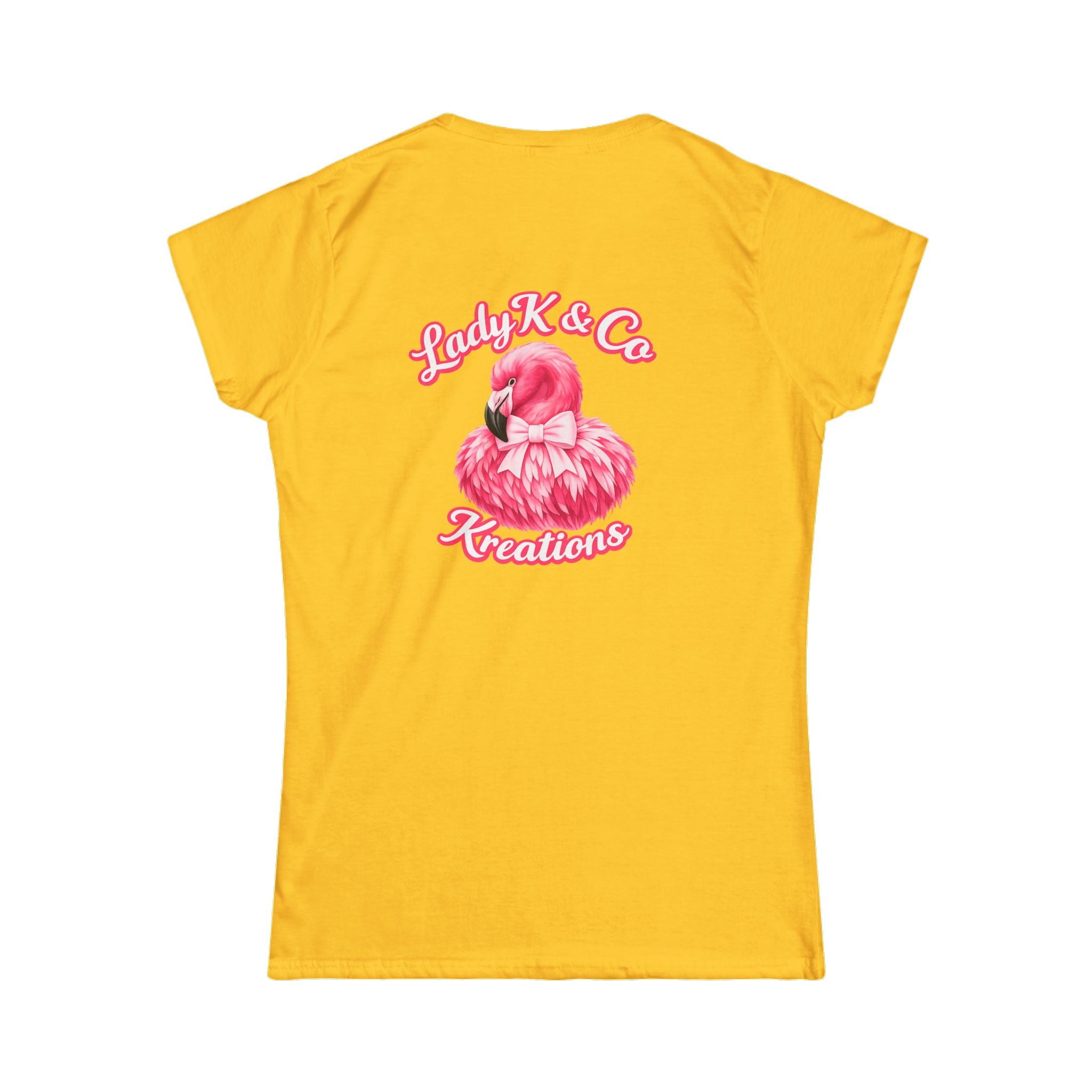 Pink Flamingo Lady K & Co Kreations Back