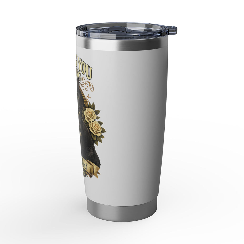 Elegant Black Cat Tumbler | If Loving You Is Wrong Quote