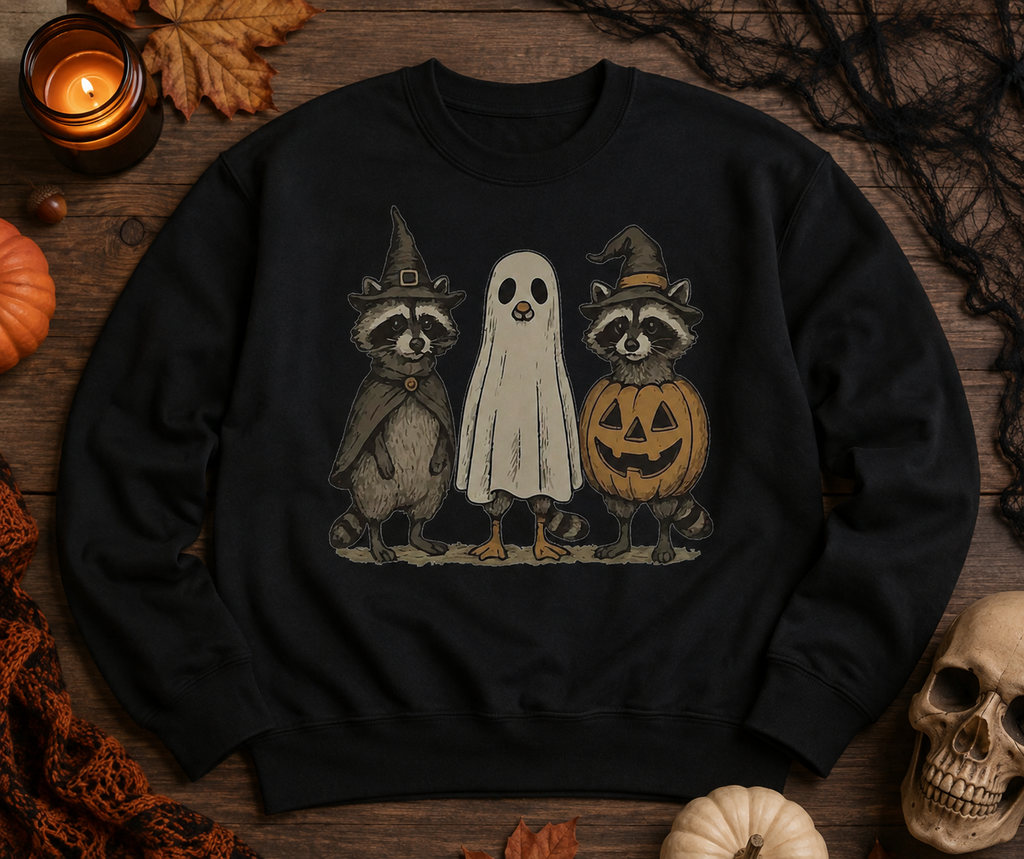 Halloween Raccoons