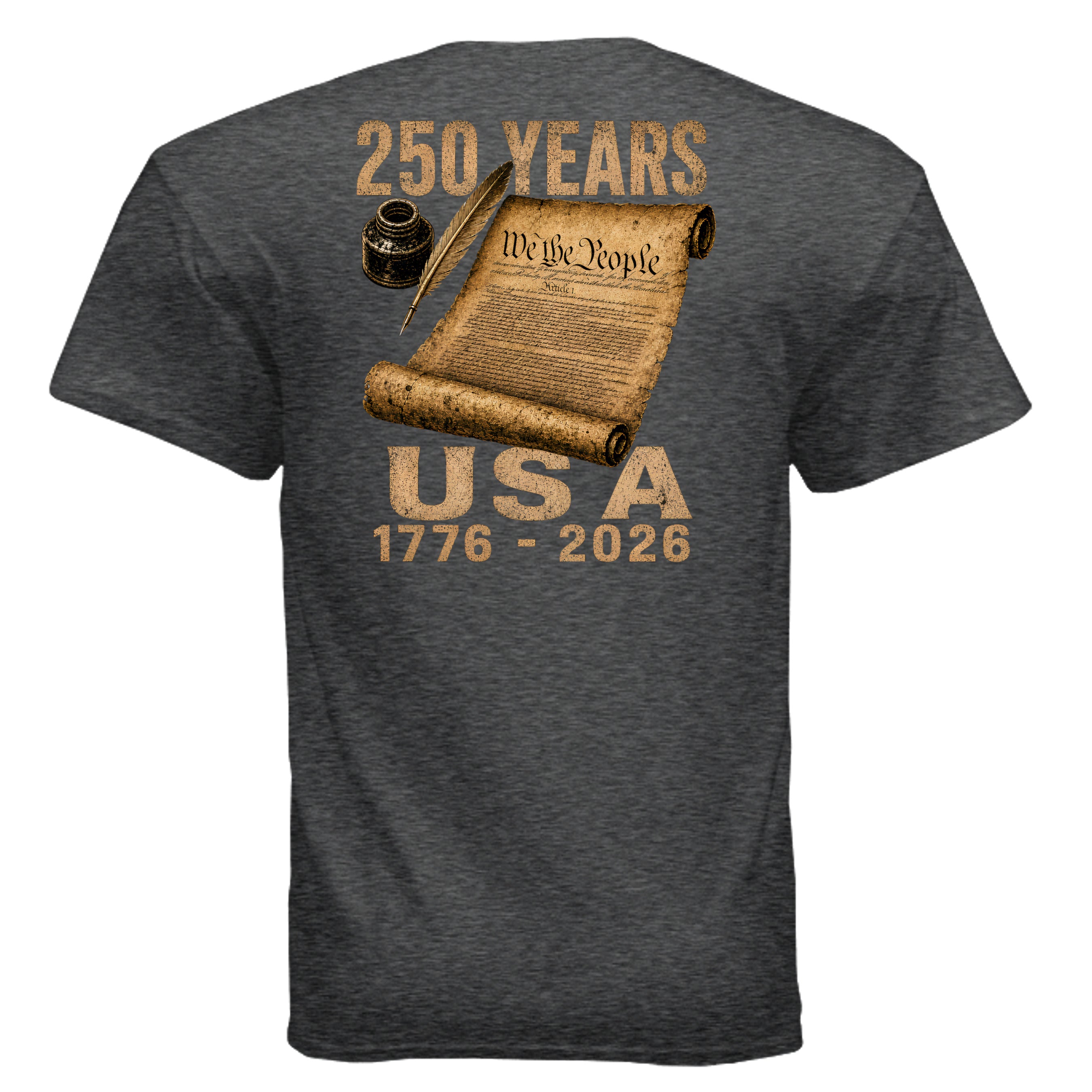 DARK HEATHER - G200 - BACK